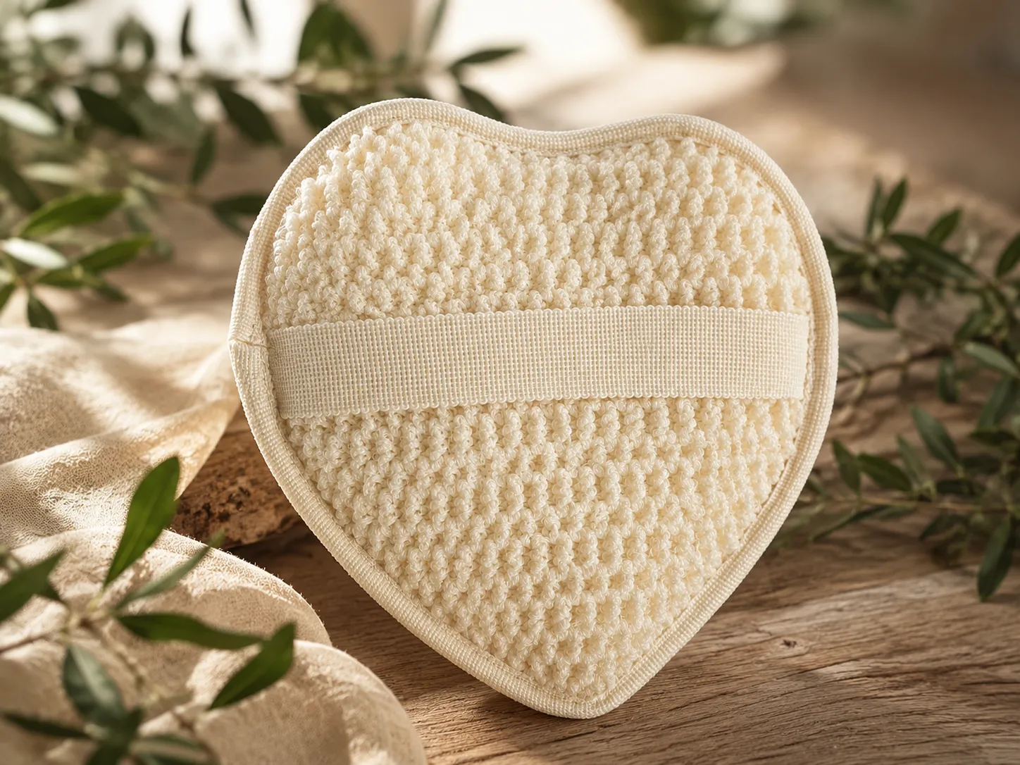 Heart Loofah view 3
